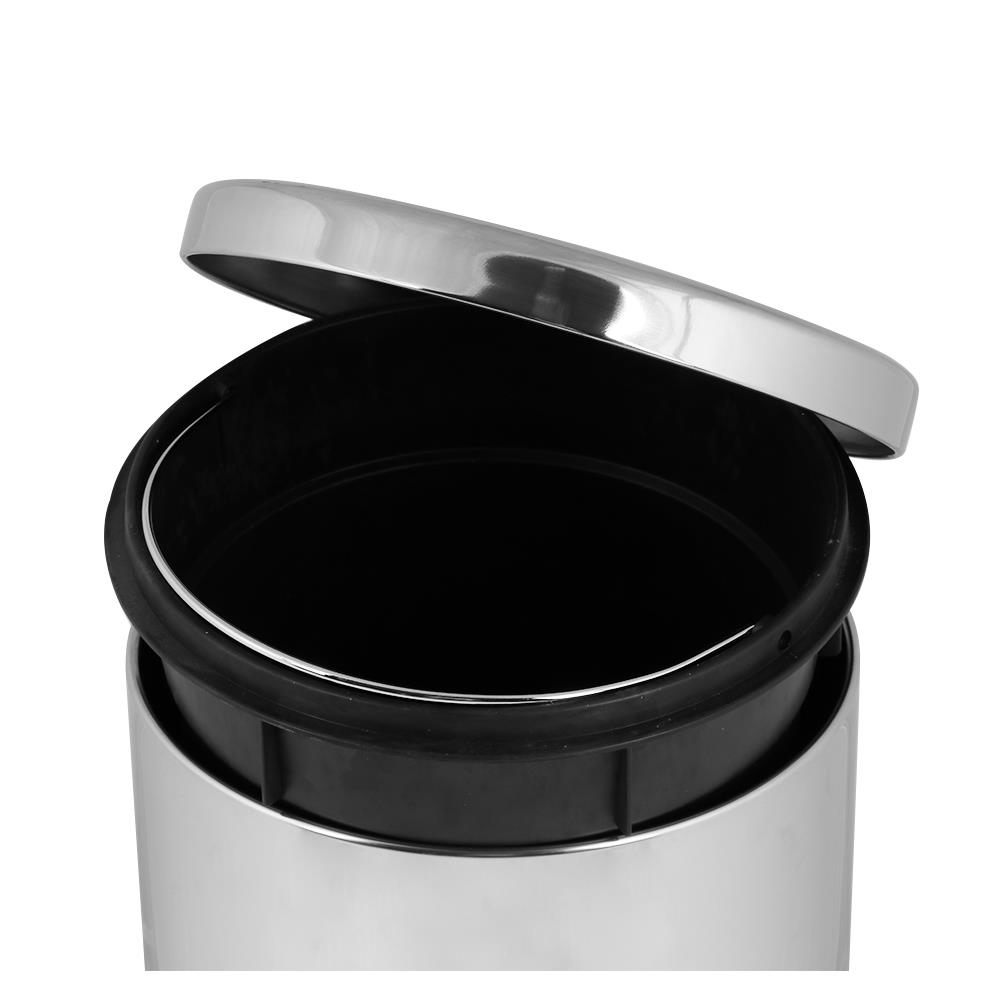 ถังขยะเหยียบกลม ACCO HP-007 ขนาด 12L สีเงิน