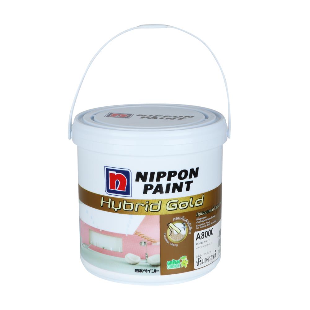 สีน้ำทาภายใน NIPPON PAINT HYBRID GOLD PEARL WHITE 1 แกลลอน
