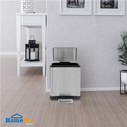 ถังขยะเหยียบ ACCO SOFT CLOSED EK1768MT ขนาด 12L สีเงิน_4