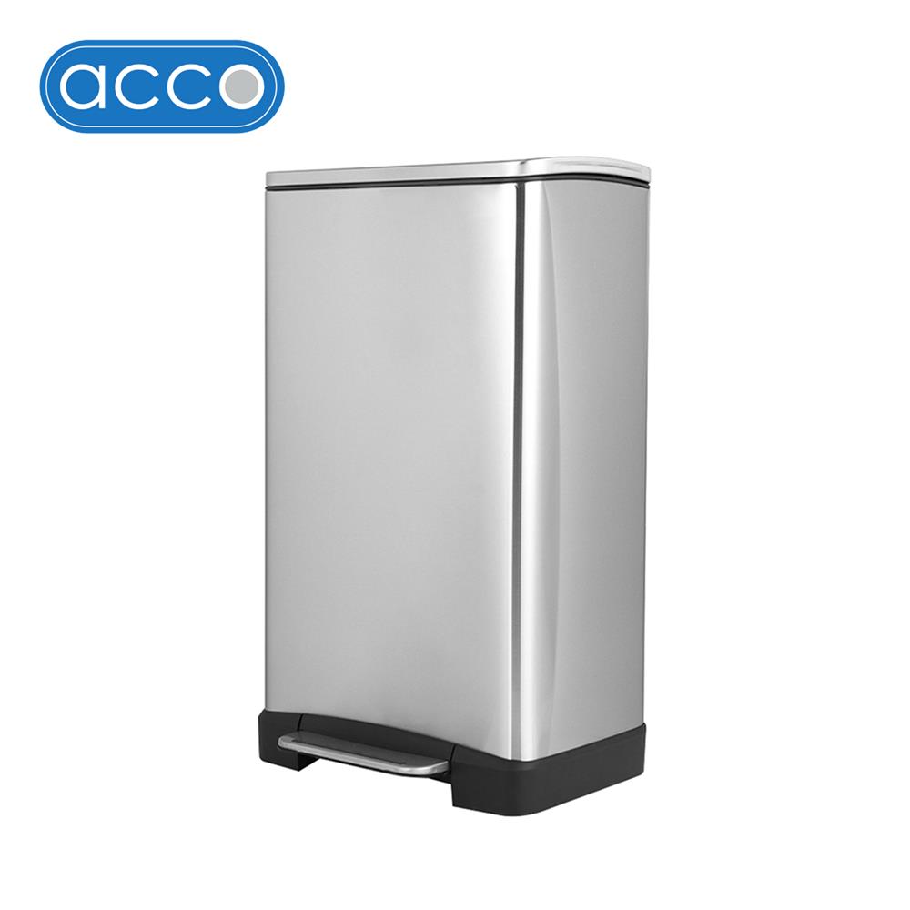 ถังขยะเหยียบ ACCO SOFT CLOSED EK1437MT ขนาด 30L สีเงิน_0