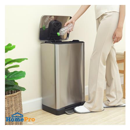 ถังขยะเหยียบ ACCO SOFT CLOSED EK1437MT ขนาด 30L สีเงิน_4