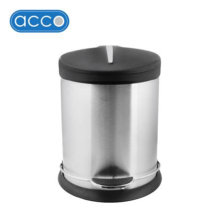 ถังขยะเหยียบกลม ACCO HP-008 ขนาด 5L สีเงิน_0