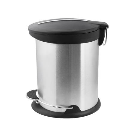 ถังขยะเหยียบกลม ACCO HP-008 ขนาด 5L สีเงิน_1