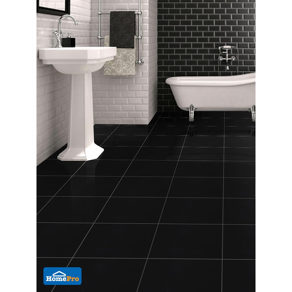 กระเบื้องพื้น 60x60 ซม. ซุปเปอร์แบล็คนาโน B60603