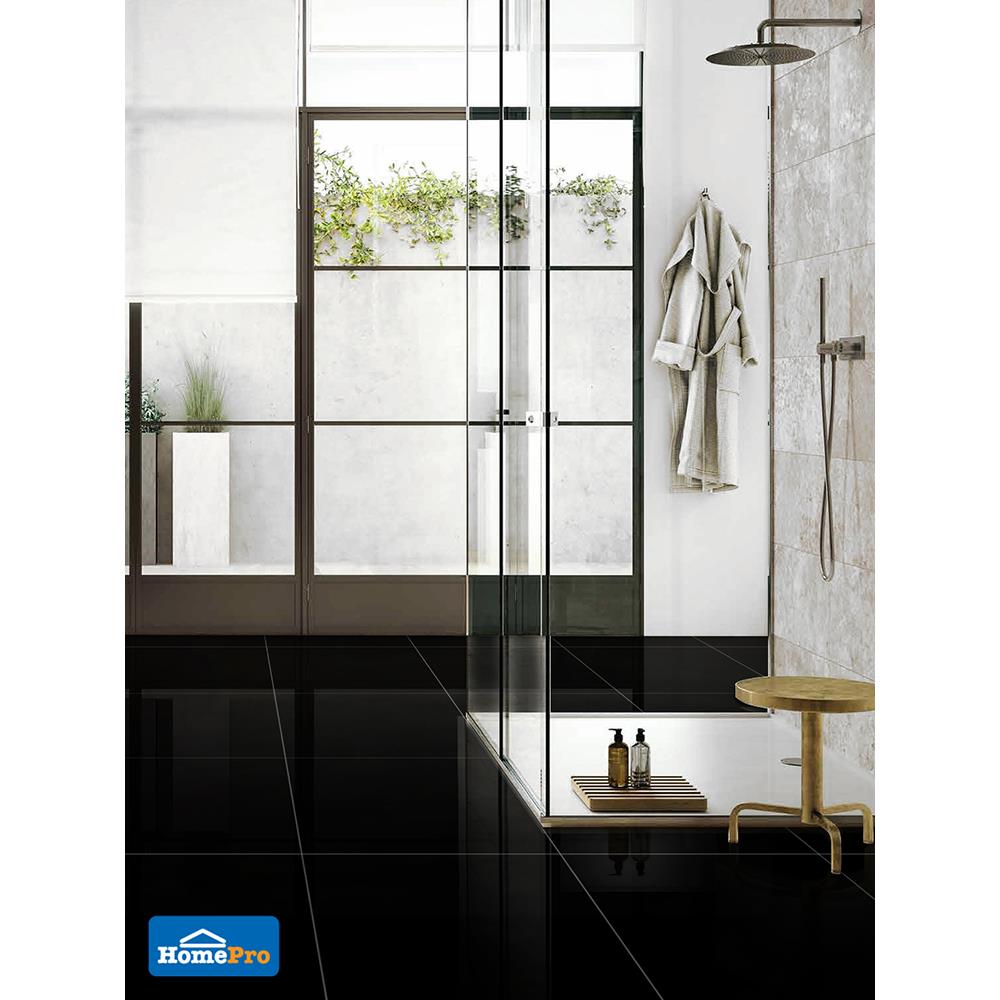 กระเบื้องพื้น 60x60 ซม. ซุปเปอร์แบล็คนาโน B60603