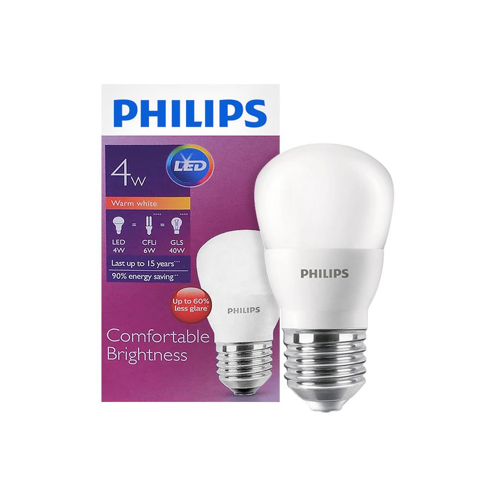 หลอด LED PHILIPS BULB 4 วัตต์ WARM WHITE E27