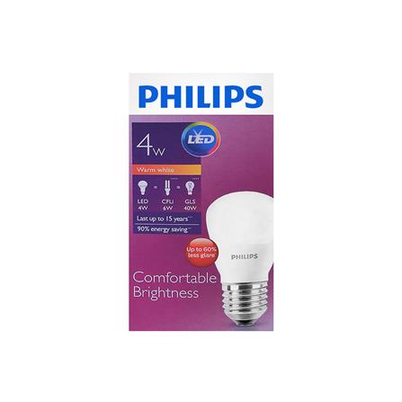 หลอด LED PHILIPS BULB 4 วัตต์ WARM WHITE E27_1