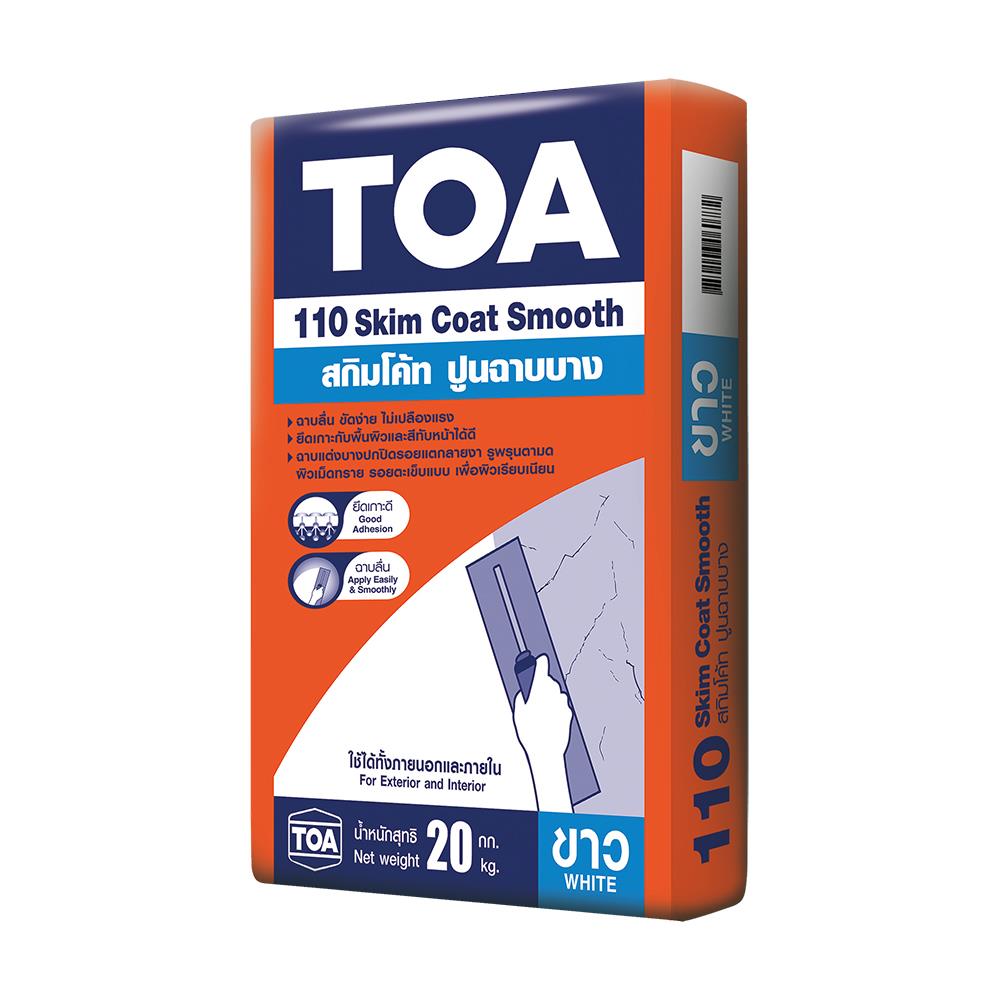 ซีเมนต์ฉาบผิวละเอียด TOA 110 20 กก. สีขาว