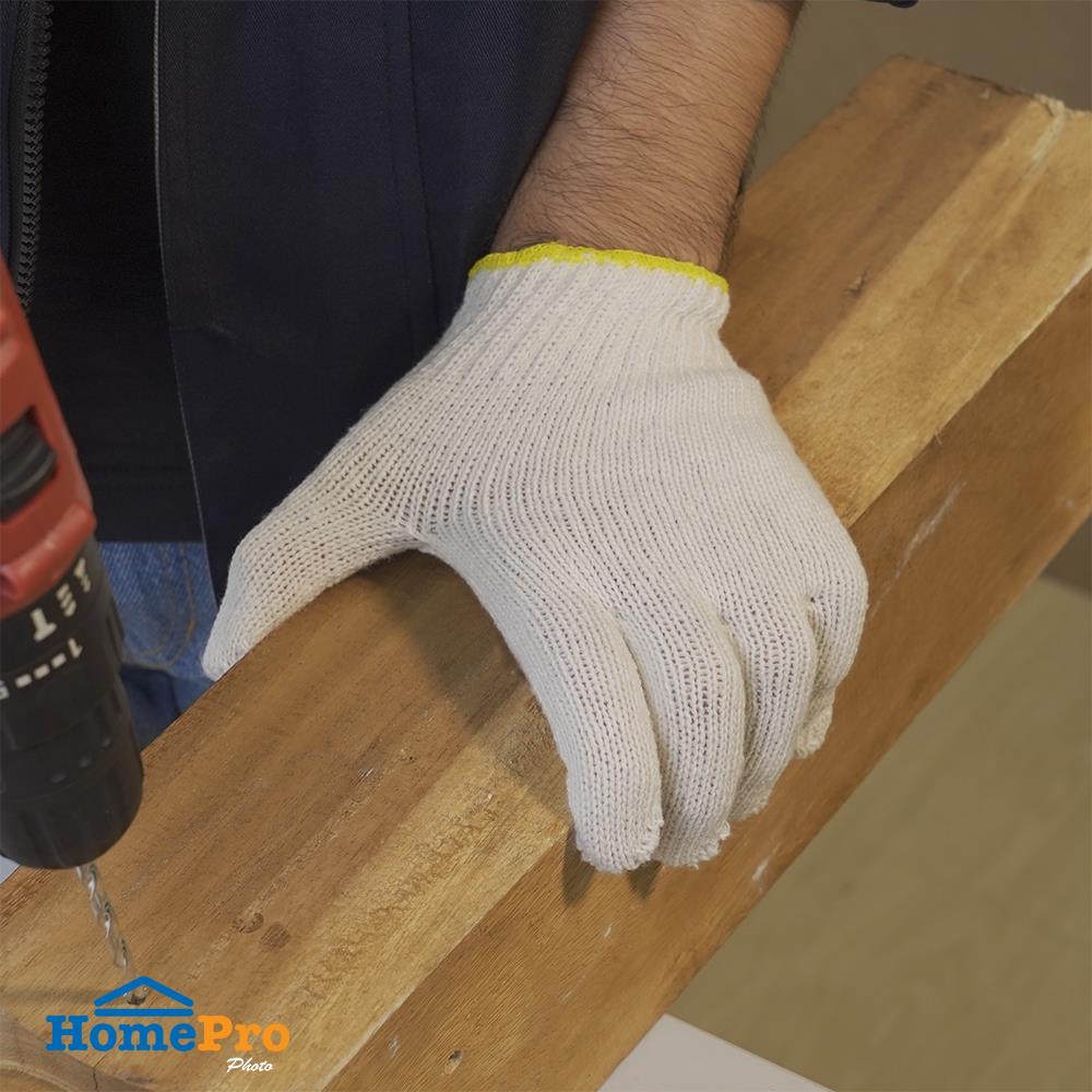 ถุงมือทอ DONGYANG #5 5โหล สีขาว