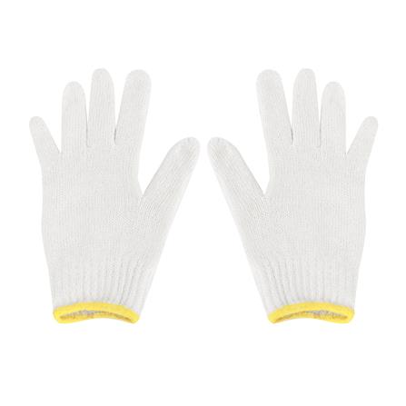 ถุงมือทอ DONGYANG #5 5โหล สีขาว_0