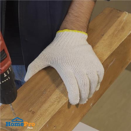 ถุงมือทอ DONGYANG #5 5โหล สีขาว_5