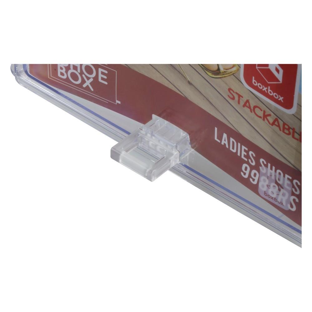 กล่องรองเท้าหมุดสีใส BOX BOX 9988R 22.5X30.5X15 ซม. สีใส