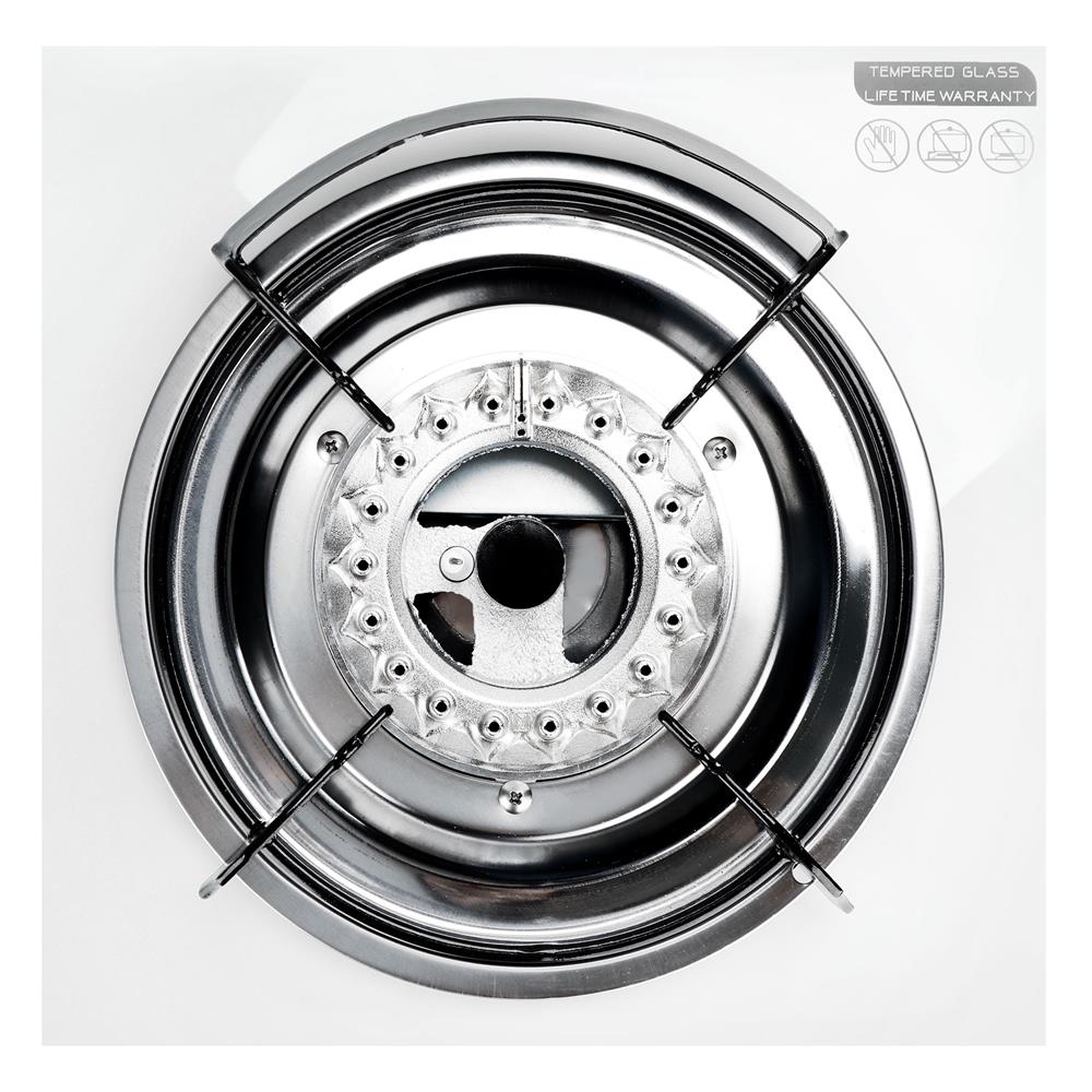 เตาแก๊สตั้งโต๊ะ 2 หัวแก๊ส LUCKY FLAME AG-2102S(W)