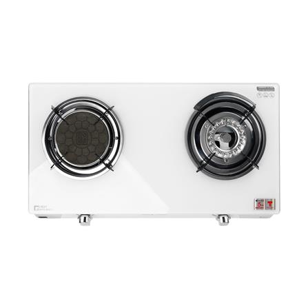 เตาแก๊สตั้งโต๊ะ 2 หัวแก๊ส LUCKY FLAME AG-2102S(W)_1