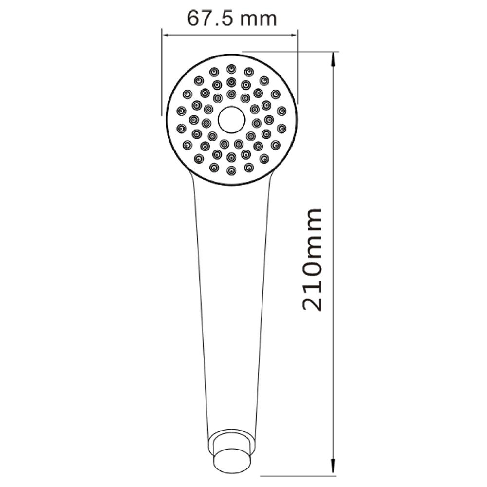 ชุดฝักบัวสายอ่อน 1 ระดับ NOVABATH IS-2115W สีขาว