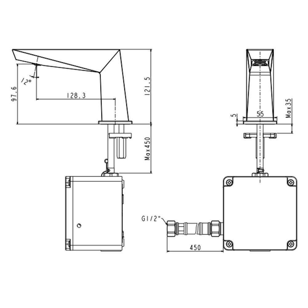 ก๊อกอ่างล้างหน้าเดี่ยว AMERICAN STANDARD A-8509-AC สีโครม