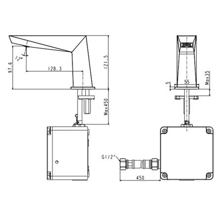 ก๊อกอ่างล้างหน้าเดี่ยว AMERICAN STANDARD A-8509-AC สีโครม_1