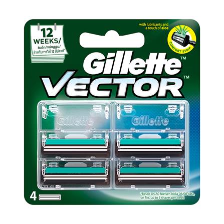 ใบมีด GILLETTE VECTOR PLUS 4 ใบ