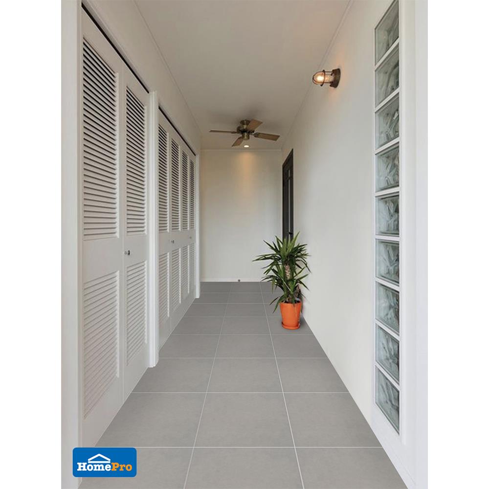 กระเบื้องพื้น 16x16 นิ้ว COTTO วิลล์ เทาเข้ม PM