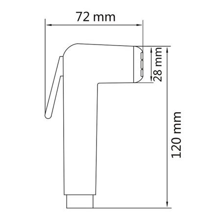 สายฉีดชำระครบชุด NOVABATH IS-3314 สีโครม_1