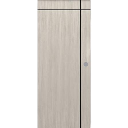 ประตูภายใน UPVC เจาะลูกบิด PARAZZO PUN06 80x200 ซม. สีสักเทา