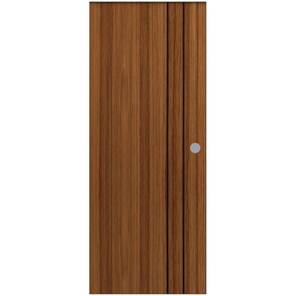 ประตูภายใน UPVC PARAZZO PUN02 80X200 ซม. สีวอลนัท เจาะลูกบิด