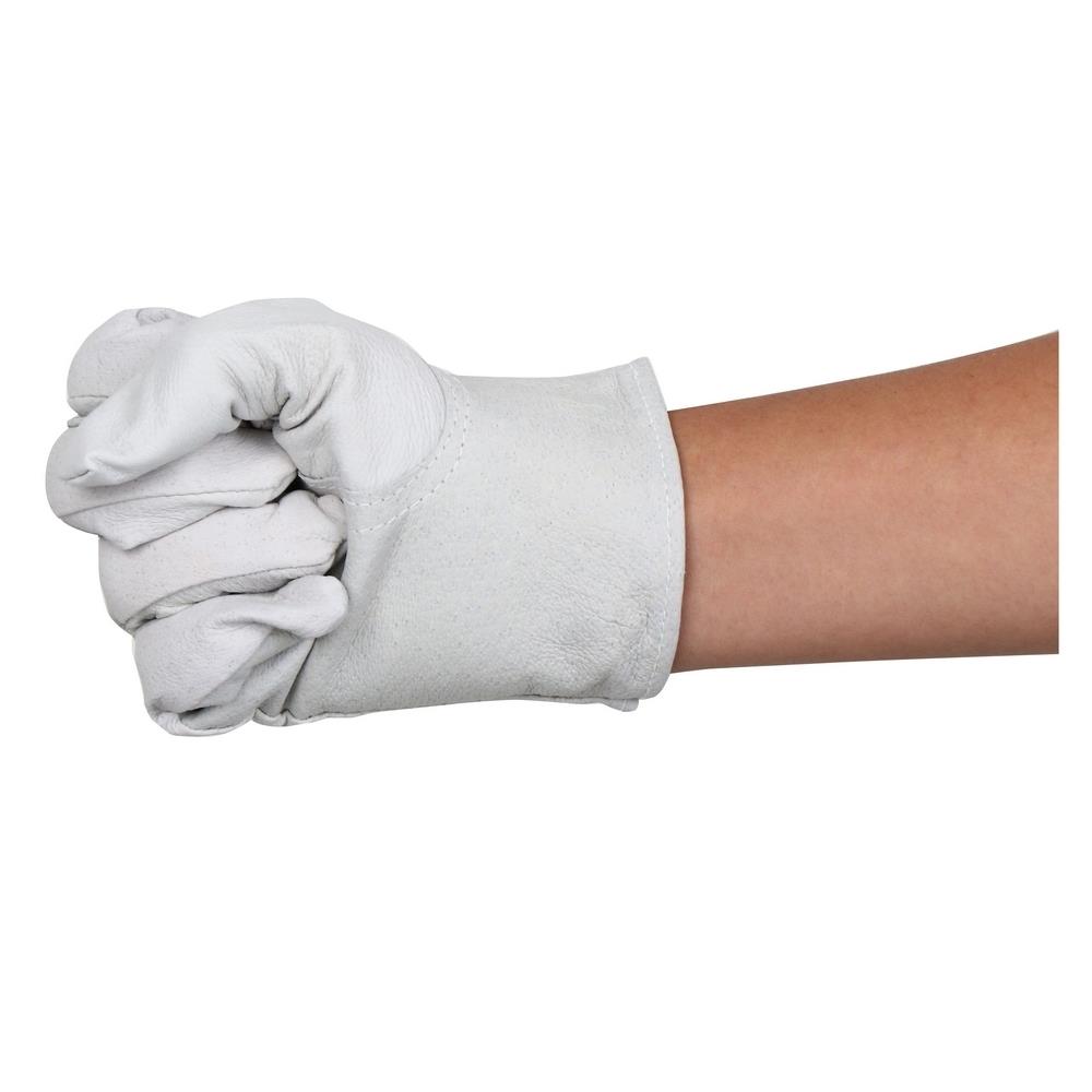 ถุงมือหนังผิวหมู เชื่อมอาร์กอน PROSIRY SAFE สีครีม