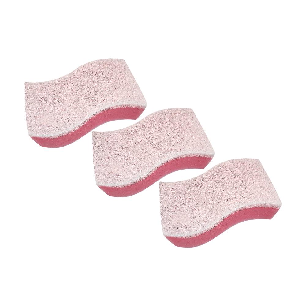 ฟองน้ำพร้อมใยขัด SCOTCH-BRITE ANTIBACTERIAL 11.5x7 ซม. สีชมพูอ่อน (แพ็ก 2 แถม 1)