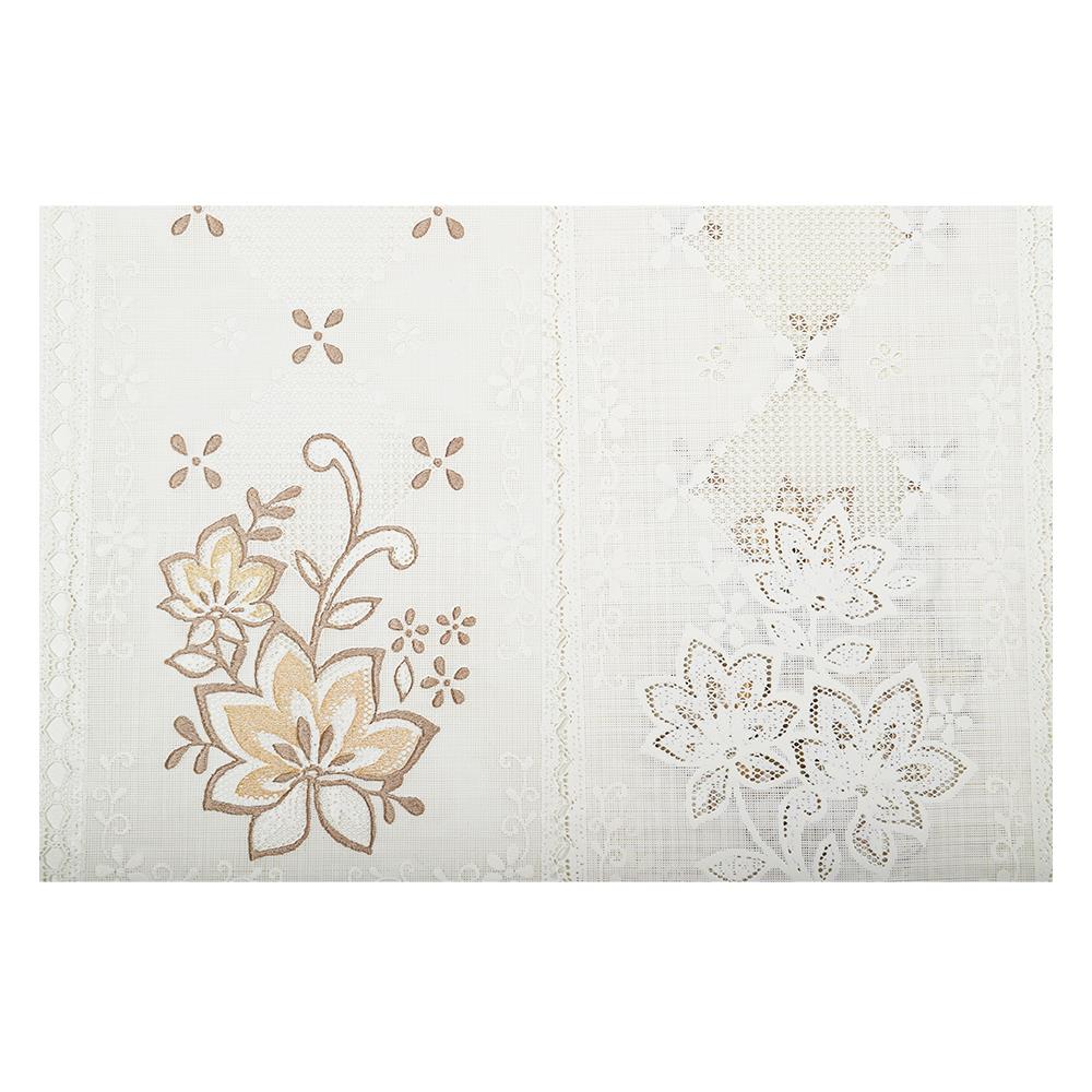 ผ้าปูโต๊ะแบบตัดเหลี่ยม MEIWA 50 ซม. ขาว/ครีม COSY/ม.