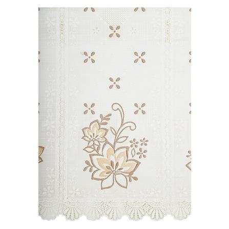 ผ้าปูโต๊ะแบบตัดเหลี่ยม MEIWA 50 ซม. ขาว/ครีม COSY/ม._2