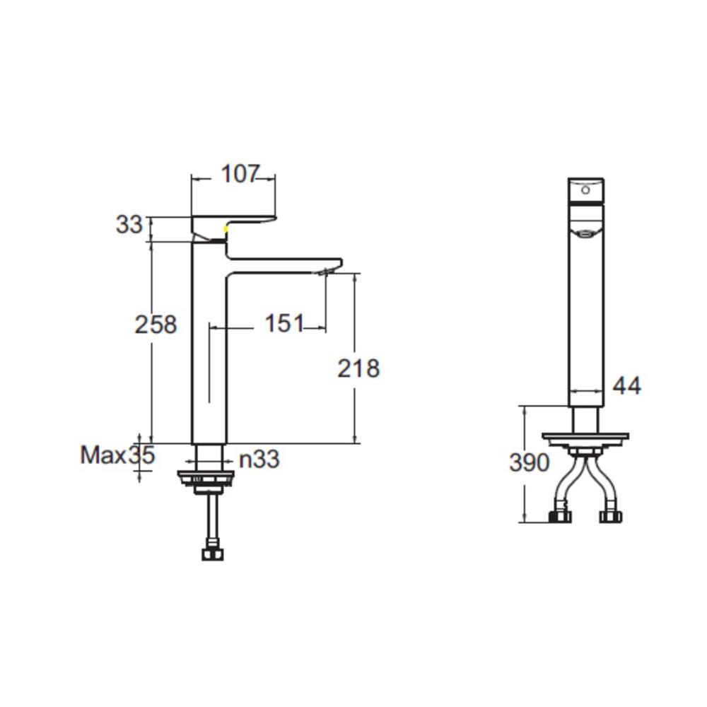 ก๊อกอ่างล้างหน้าผสม AMERICAN STANDARD A-1302-110 สีโครม