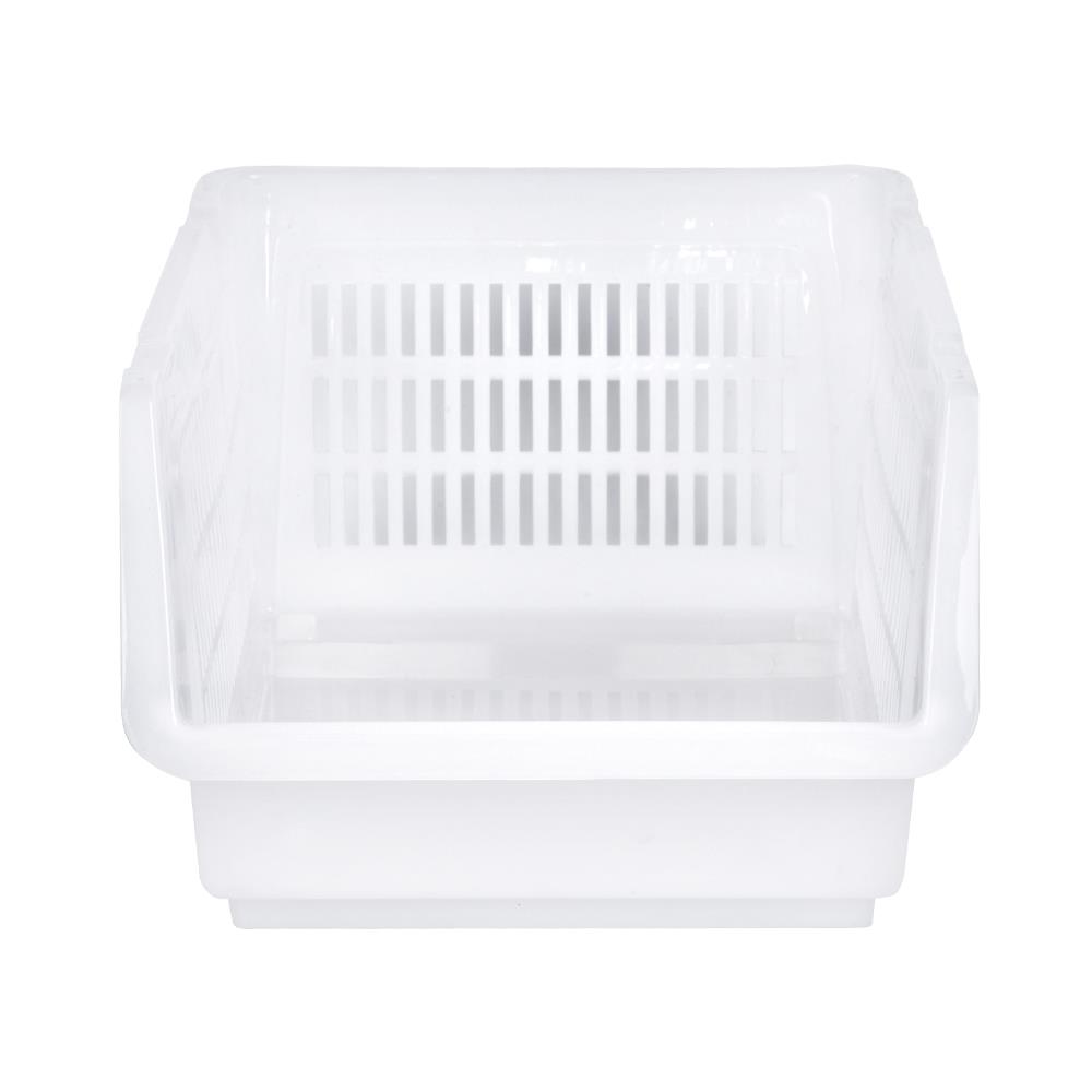 ชั้นวางของอเนกประสงค์ซ้อนได้ NEW LOOK SH-114 สีขาว