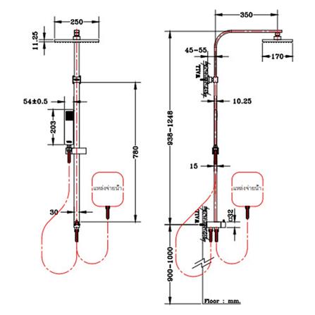 ฝักบัว RAIN SHOWER เดี่ยว KARAT FAUCET KRS-031-000R1 สีโครม_1