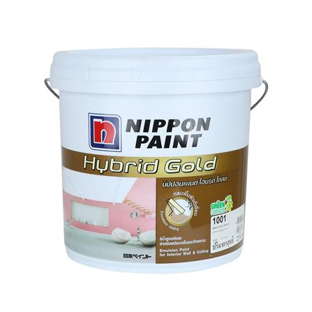 สีน้ำทาภายใน NIPPON PAINT HYBRID GOLD BRILLIANT WHITE 2.5 แกลลอน_0