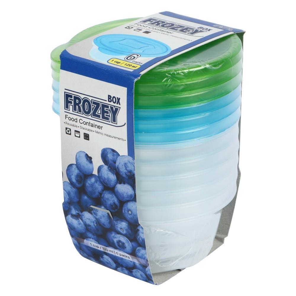 ชุดกล่องอาหารกลม API 9004 0.12ลิตร แพ็ค 6 ชิ้น