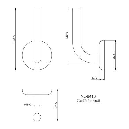 ที่ใส่กระดาษชำระ WS NE-9416 สเตนเลส_1