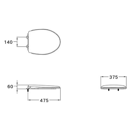 ฝารองนั่ง SLOW CLOSE COTTO C91005_2