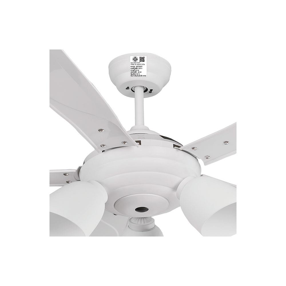 พัดลมโคมไฟ WINFAVOUR SC09 WF556CP-2 56 นิ้ว สีขาว 3 หัว