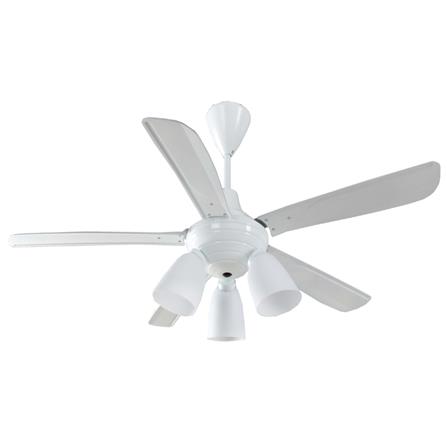 พัดลมโคมไฟ WINFAVOUR SC09 WF556CP-2 56 นิ้ว สีขาว 3 หัว
