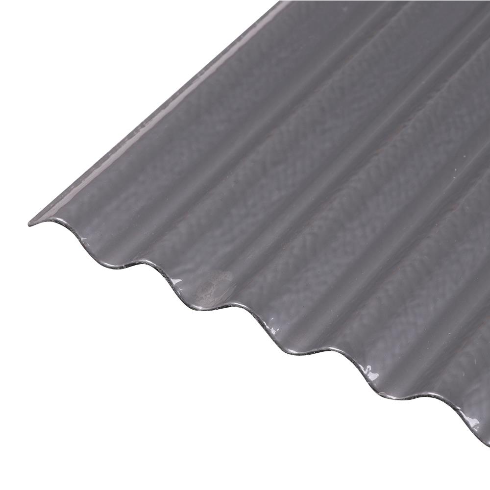 แผ่นโพลีคาร์บอเนต ลอนเล็ก SUNSHIELD 13 มม. 1.03X2.4 ม. สีเงิน