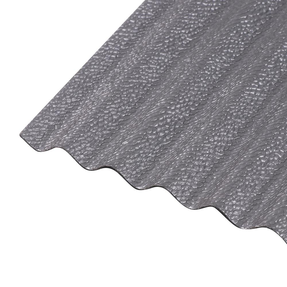 แผ่นโพลีคาร์บอเนต ลอนเล็ก SUNSHIELD 13 มม. 1.03X2.4 ม. สีเงิน