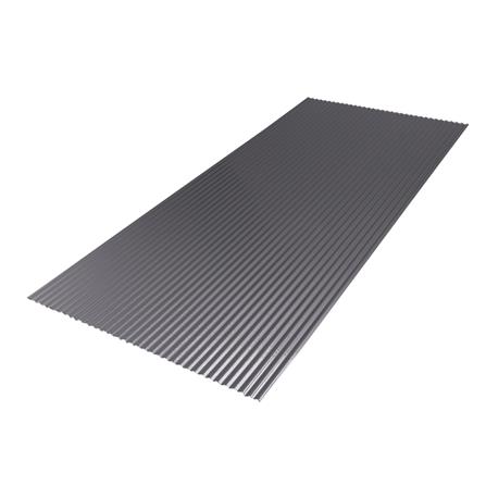 แผ่นโพลีคาร์บอเนต ลอนเล็ก SUNSHIELD 13 มม. 1.03X2.4 ม. สีเงิน_1