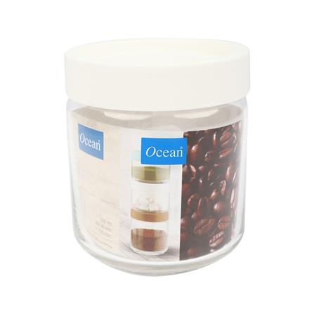 ขวดโหลแก้วฝาดึง OCEAN POP JAR 0.5 ลิตร สีขาว_1