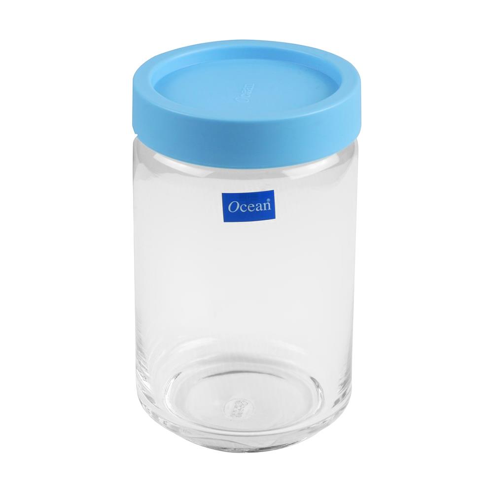 ขวดโหลแก้วฝาดึง OCEAN POP JAR 0.75 ลิตร สีฟ้า