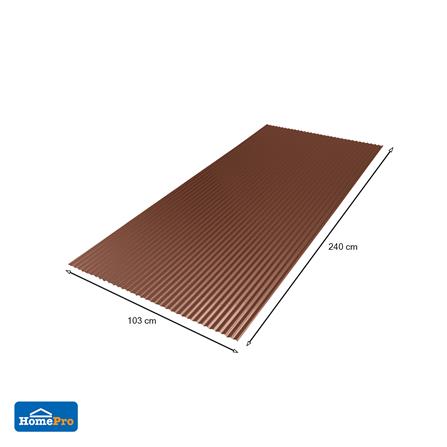 แผ่นโพลีคาร์บอเนต ลอนเล็ก SUNSHIELD 13 มม. 1.03X2.4 ม. สีนํ้าตาล_3