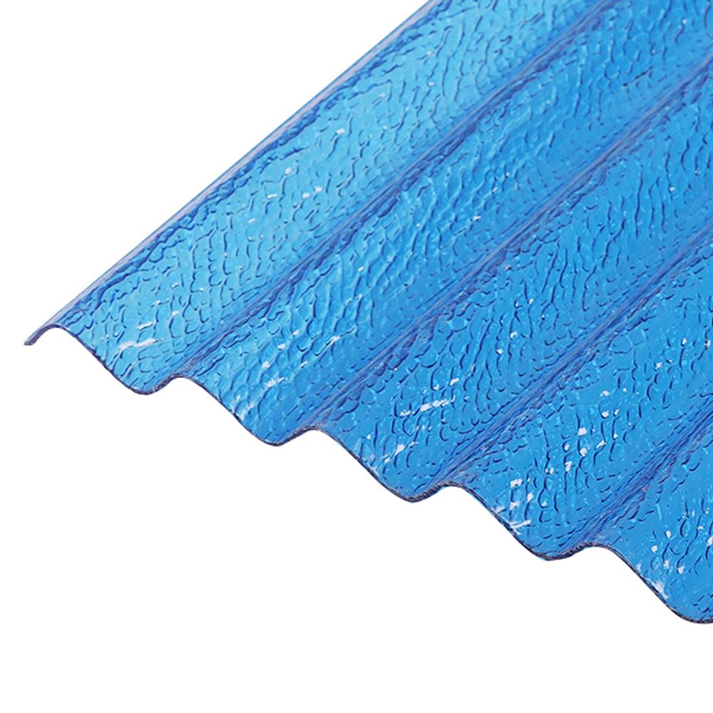 แผ่นโพลีคาร์บอเนต ลอนเล็ก SUNSHIELD 13 มม. 1.03X2.4 ม. สีนํ้าเงิน