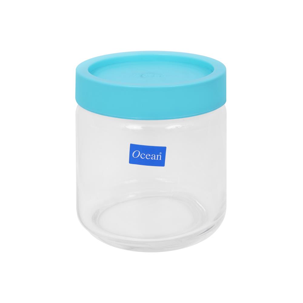 ขวดโหลแก้วฝาดึง OCEAN GLASS POP JAR 0.5 ลิตร สีเขียว/ใส