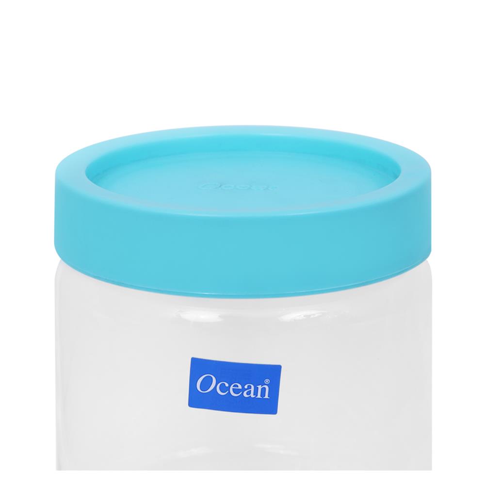 ขวดโหลแก้วฝาดึง OCEAN GLASS POP JAR 0.5 ลิตร สีเขียว/ใส