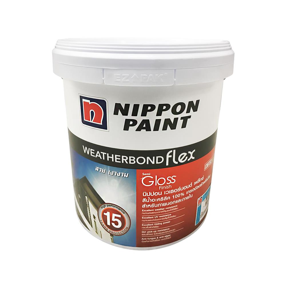 สีน้ำทาภายนอก NIPPON PAINT WTB Flex Base D SG 2.5GL