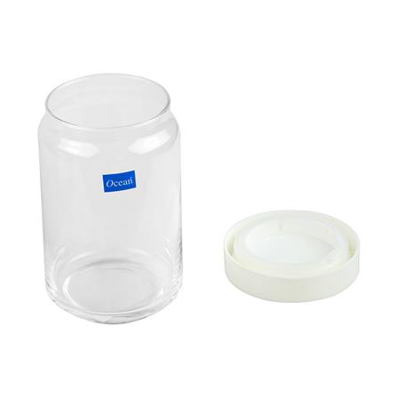 ขวดโหลแก้วกลมฝาดึง OCEAN POP JAR 0.75 ลิตร สีขาว_2